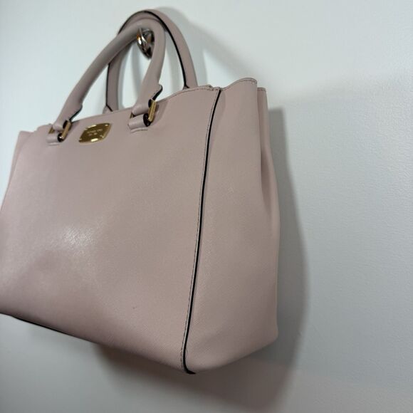 Michael Kors Kellen Saffiano Satchel Large Matching Jet Set Wallet Blossom Pink - Picture 5 of 16